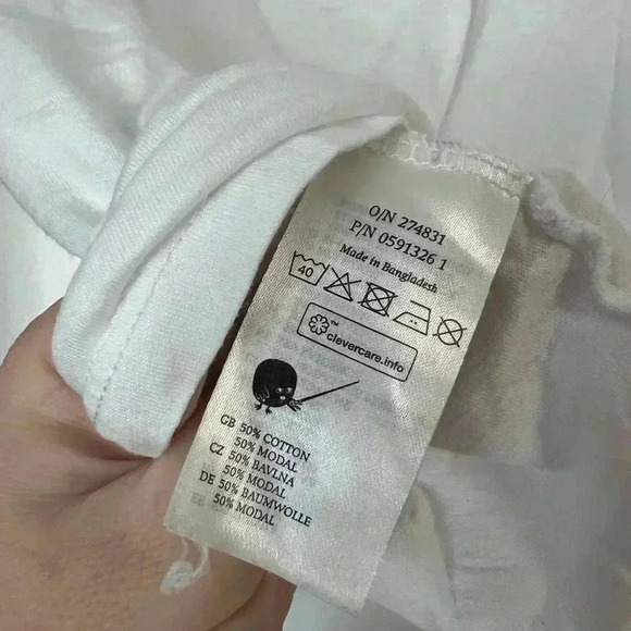 MONKI NATURAL WHITE LEOPARD T SHIRT size L - Picture 8 of 8